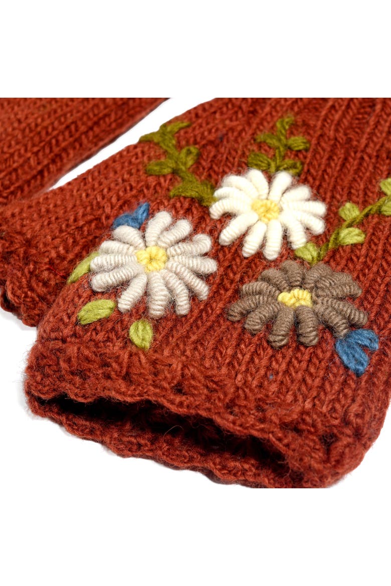 Bloom Mittens, Alternate, color, Black