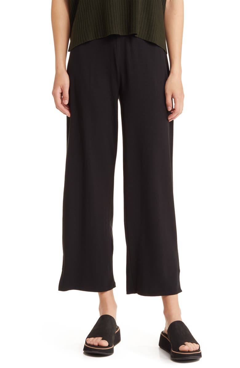 Eileen Fisher Wide Leg Ankle Pants, Main, color, 