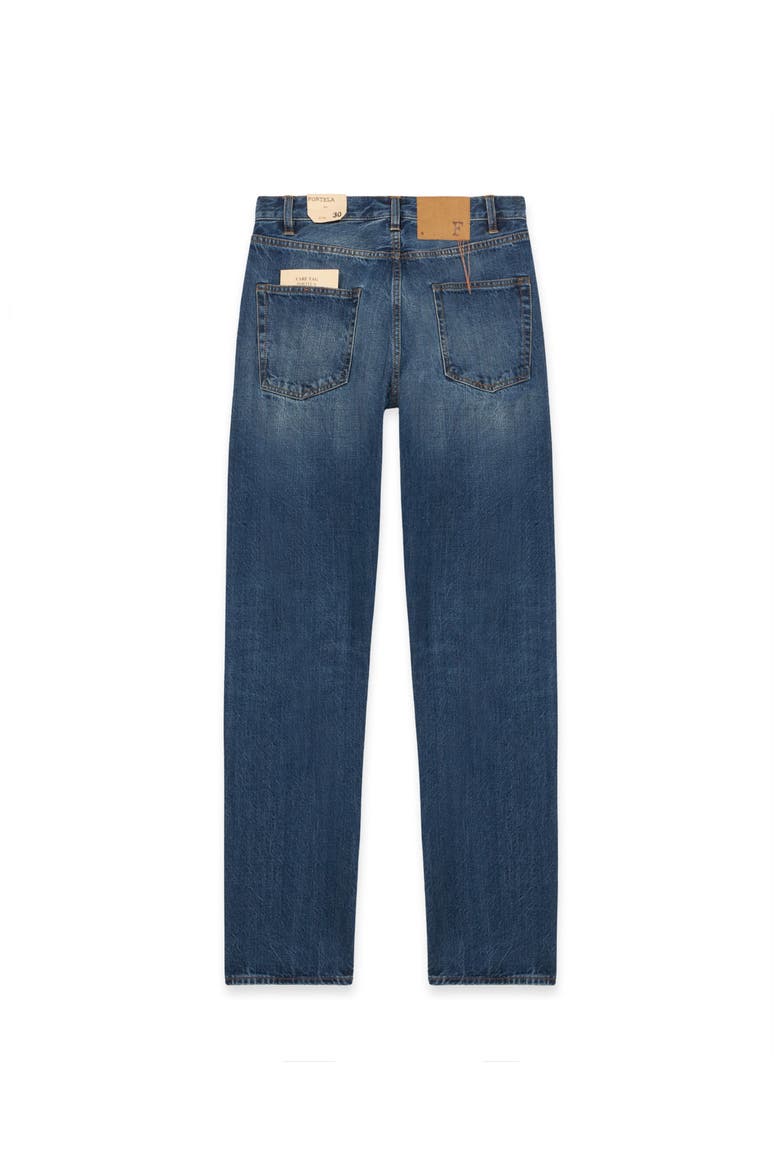 911 Superjohn Japanese Selvedge 5-Pocket High-Waist Denim Pants, Alternate, color, Dark Stone Wash