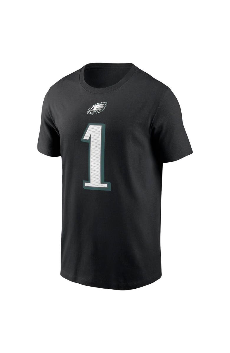 Nike Men's Nike Jalen Hurts Black Philadelphia Eagles Player Name & Number T-Shirt, Alternate, color, 