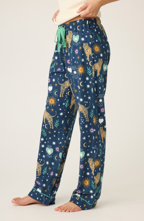 Pj Salvage Flannel Pajama Pants In Blue