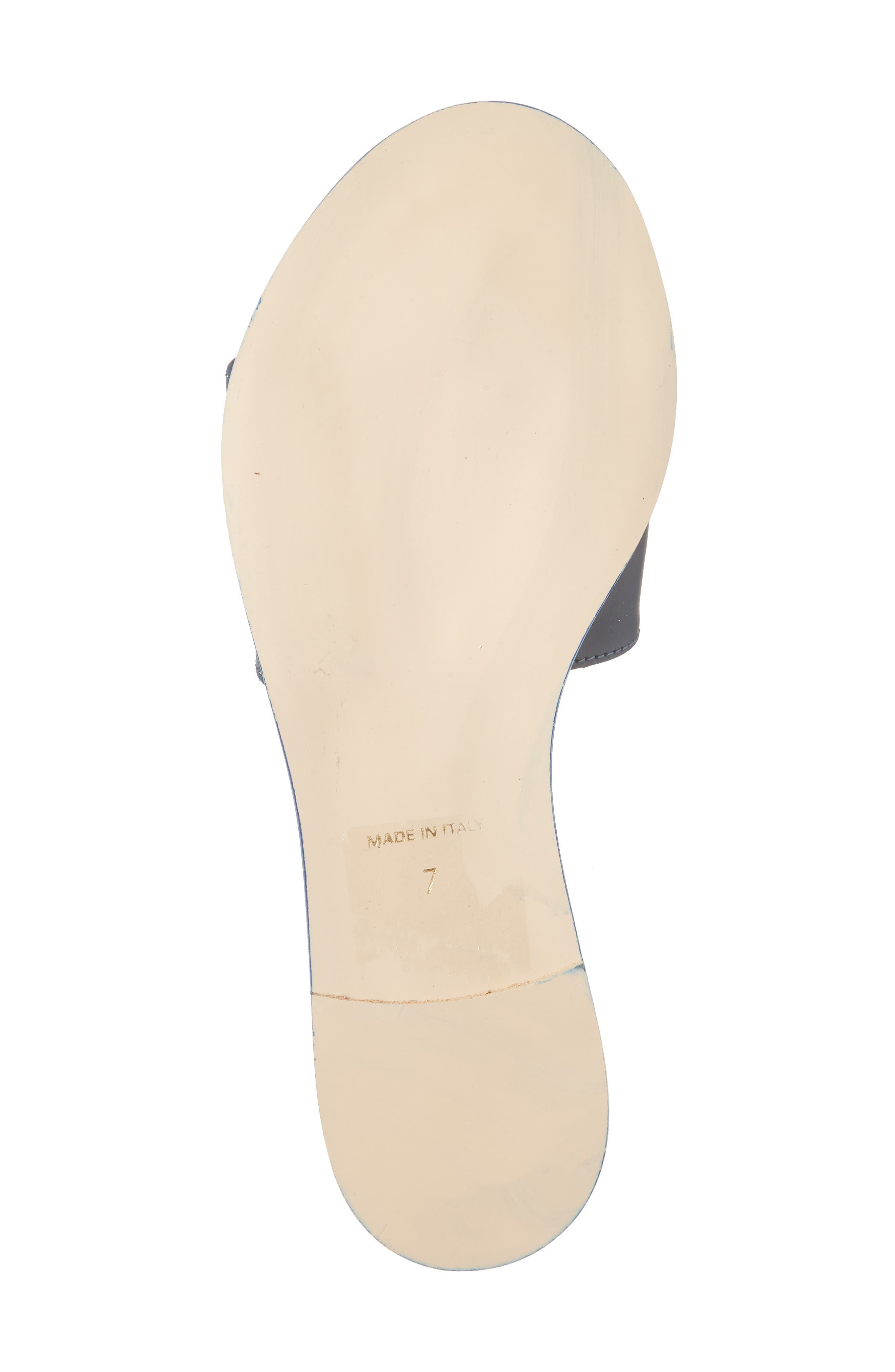 VALENTINO BY MARIO VALENTINO Samira Studded VLOGO Slide Sandal, Alternate, color, Blue