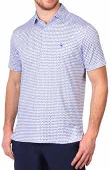 TailorByrd Abstract Geo Print Performance Polo