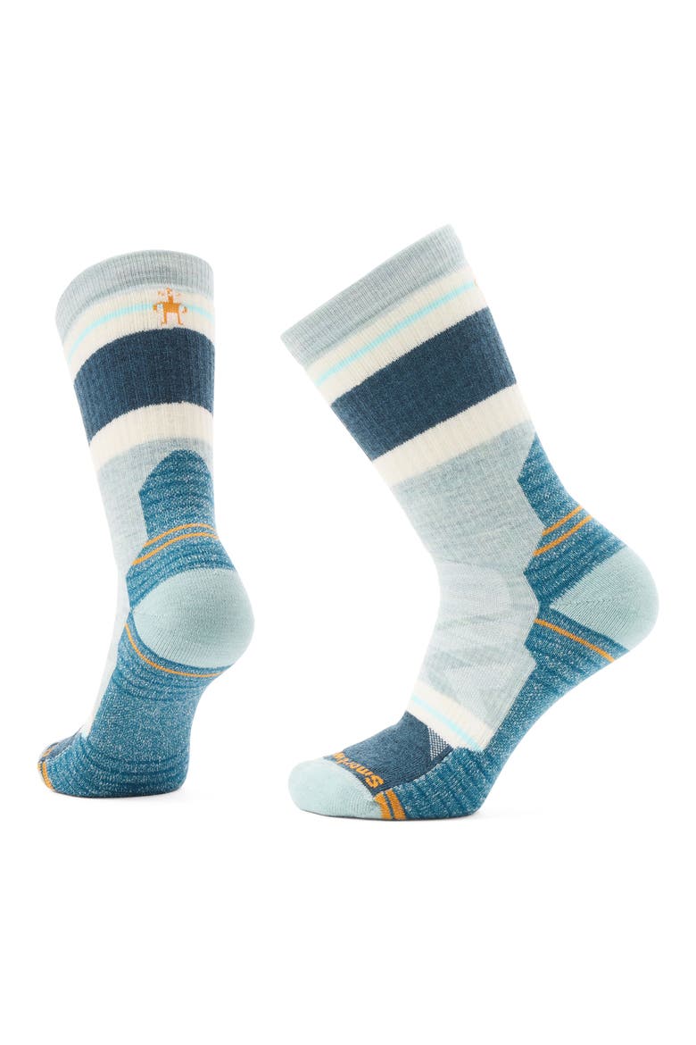Hike Light Cushion Crew Socks, Main, color, FROSTY GREEN