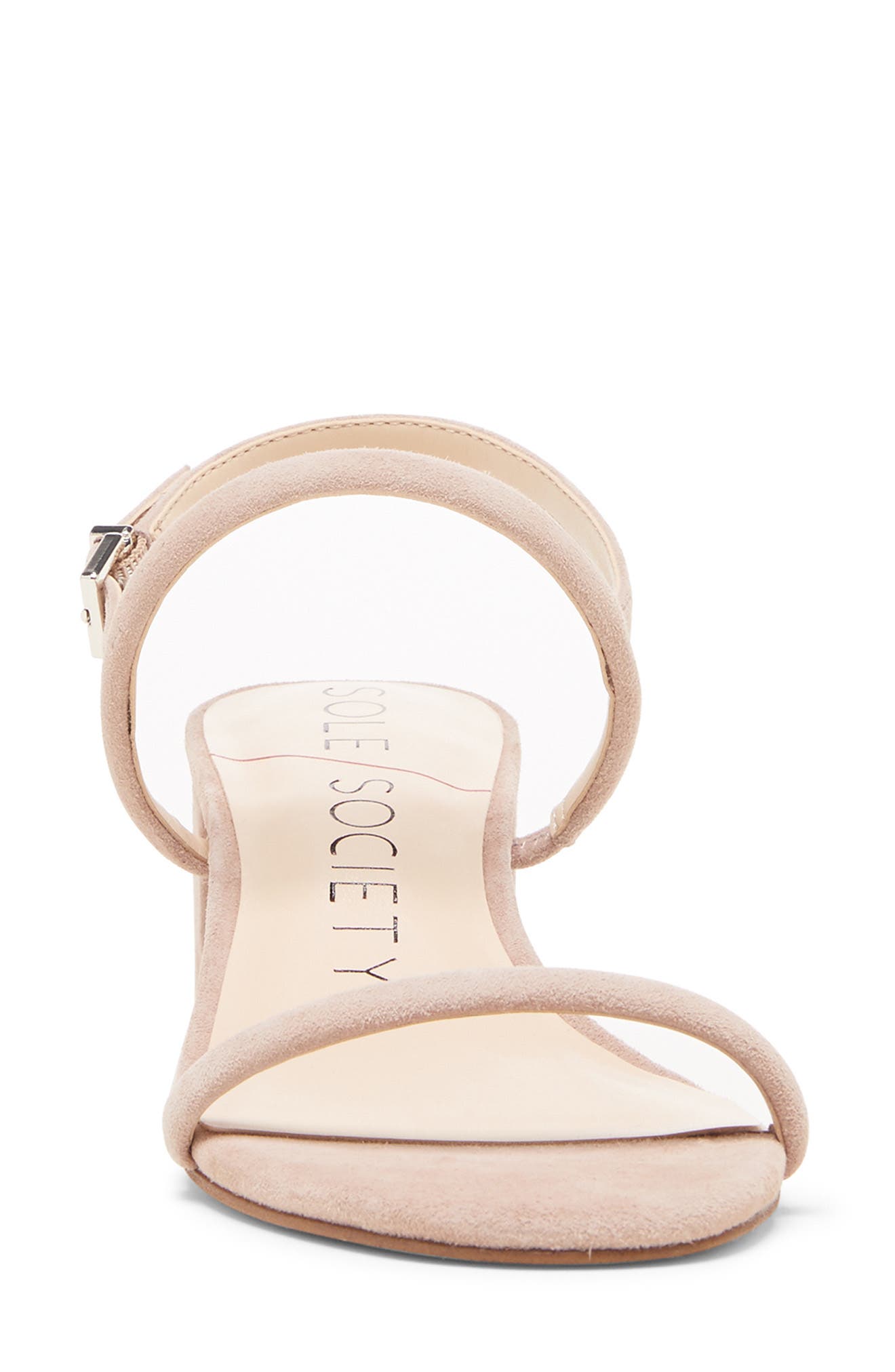 Saunye Strappy Sandal, Alternate, color, DUSTY ROSE SUEDE