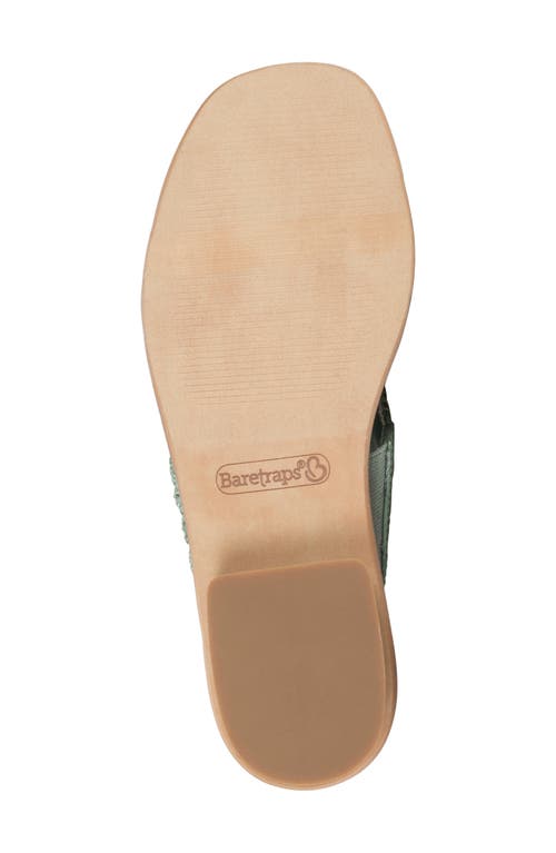 Baretraps Navene Woven Slide Sandal In Sage
