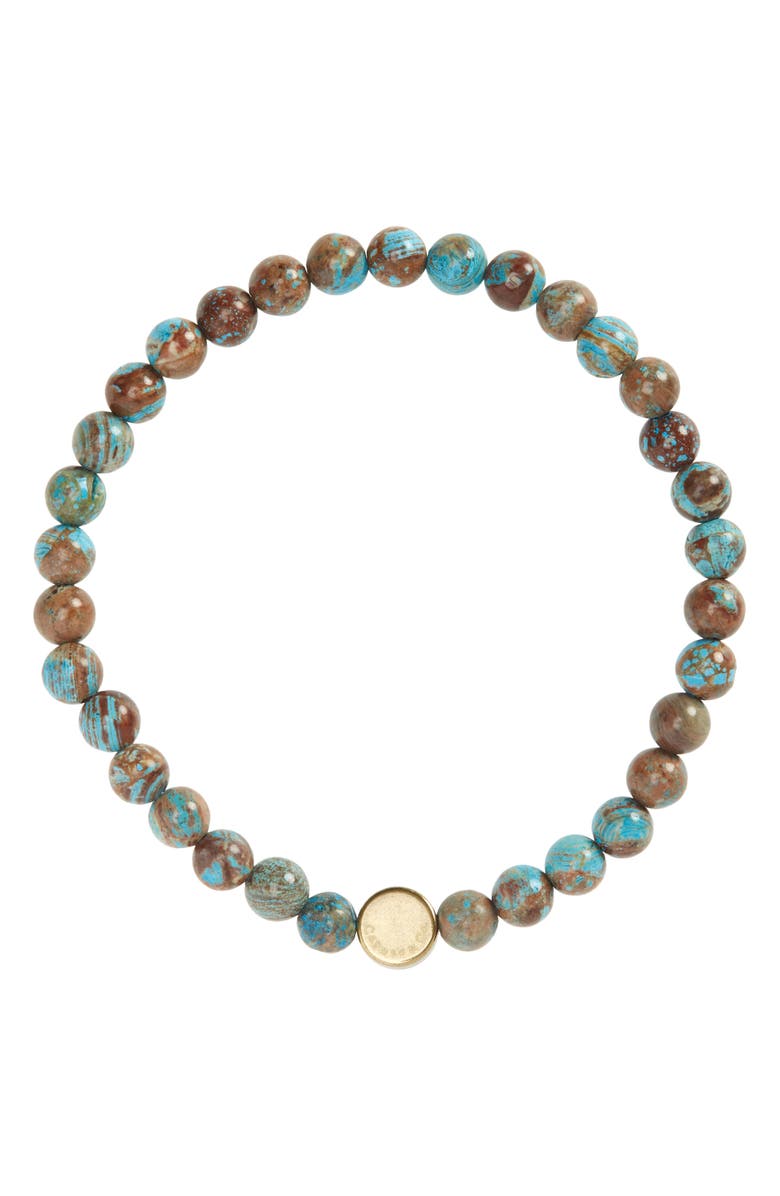 Caputo & Co. Men's Beaded Stretch Bracelet, Main, color, 