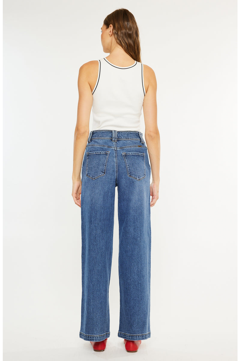 Westwood Ultra High Rise Wide Leg Jeans, Alternate, color, Dark Wash