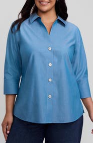 Foxcroft Paityn Non-Iron Button-Up Shirt