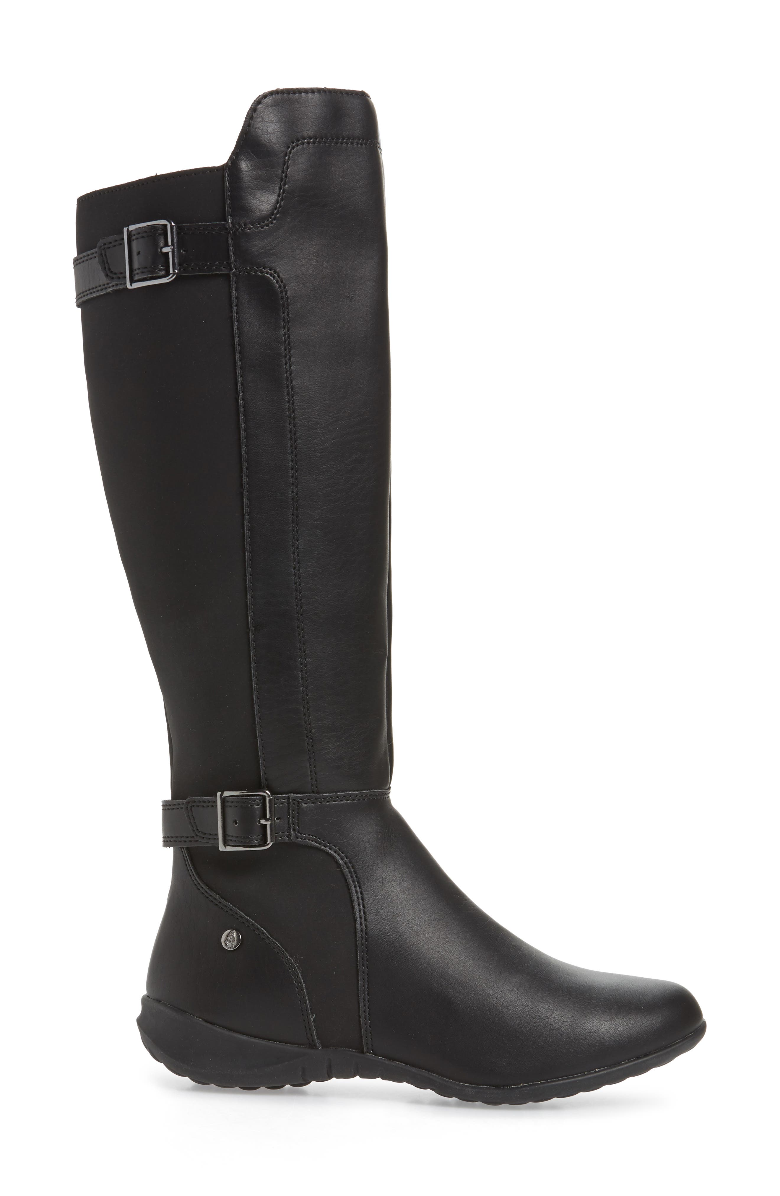 Bria Knee High Boot, Alternate, color, BLACK FAUX LEATHER