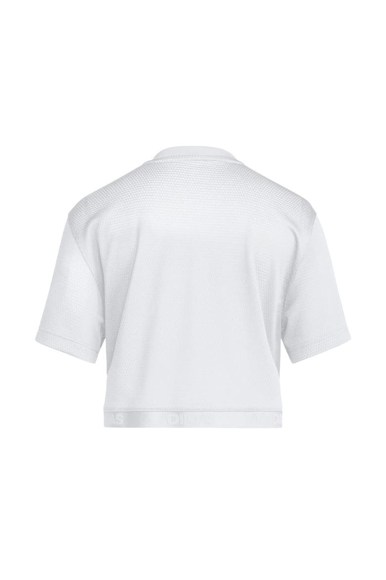 Women's adidas  White Tennessee Volunteers Cropped Fashion Jersey, Alternate, color, White