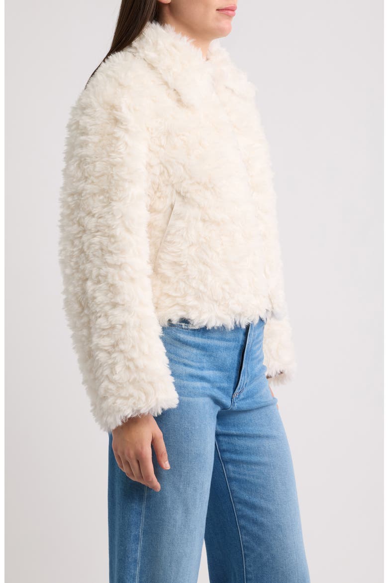 Faux Fur Jacket, Alternate, color, CREAM