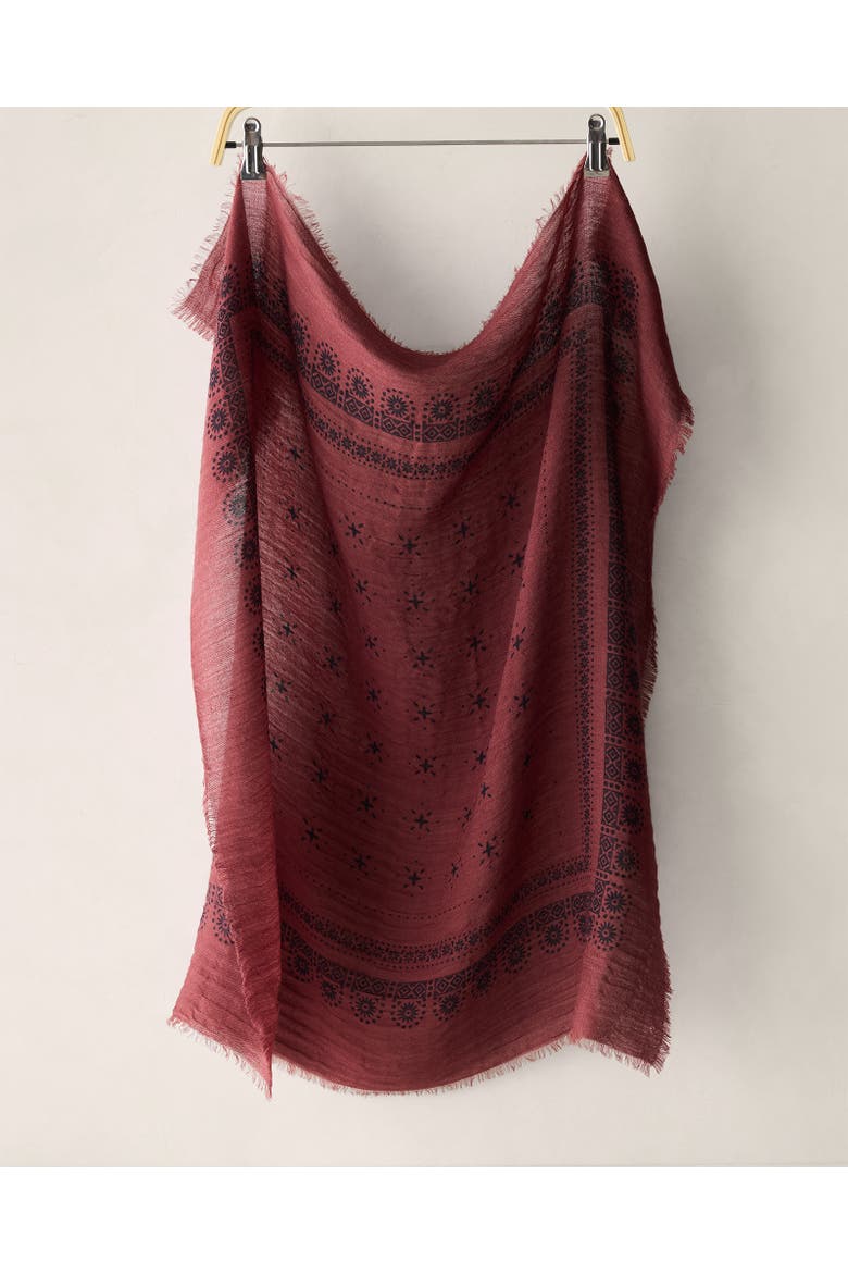 Oversized Wool Bandana, Main, color, Garnet Multi