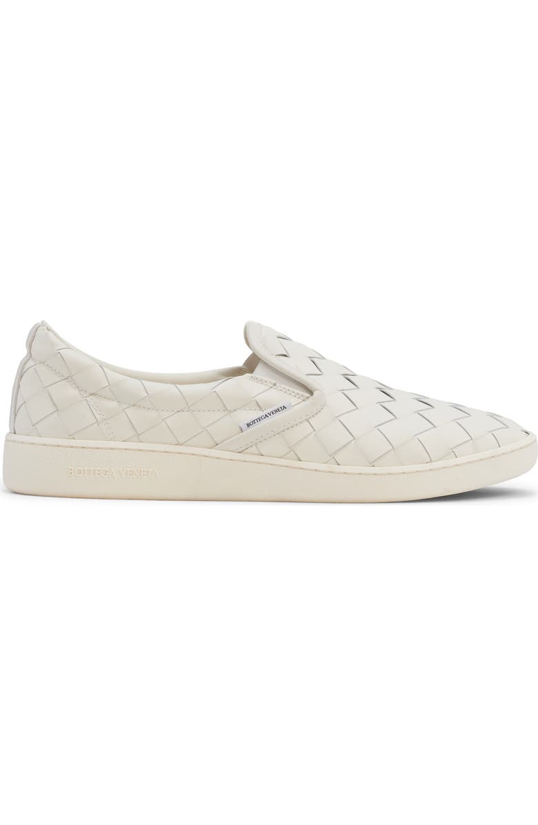 Bottega Veneta Sawyer Intrecciato Slip-On Sneaker, Alternate, color, 9013 White