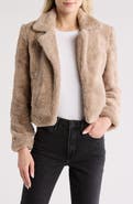 BLANKNYC Faux Fur Crop Jacket