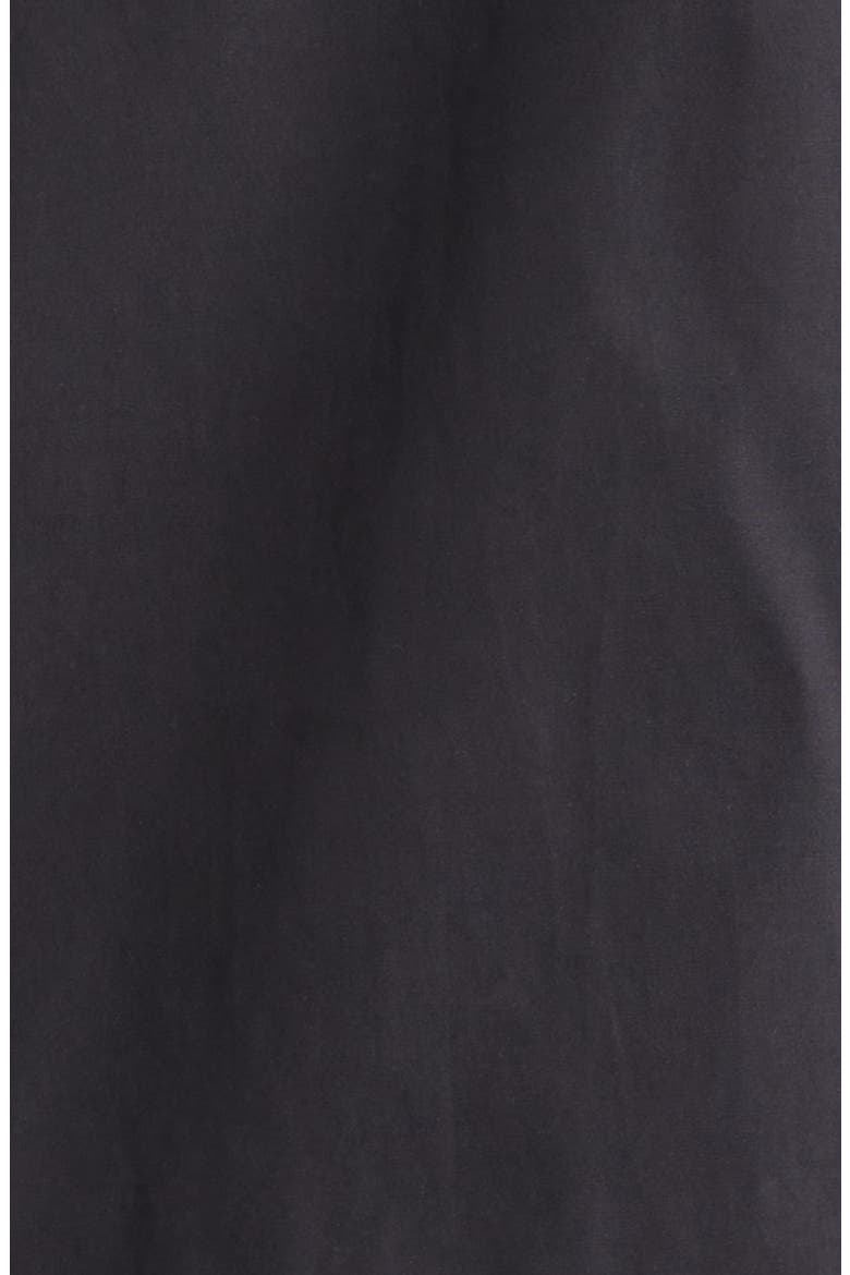 Arinell Logo Embroidered Shirt Jacket, Alternate, color, BLACK
