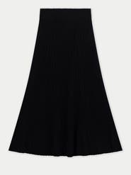 Gobi Cashmere Calf-Length Cashmere Knit Skirt
