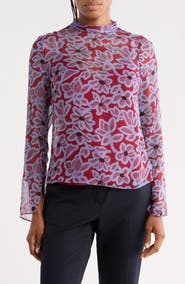 Rebecca Taylor Vera Fleur Silk Top