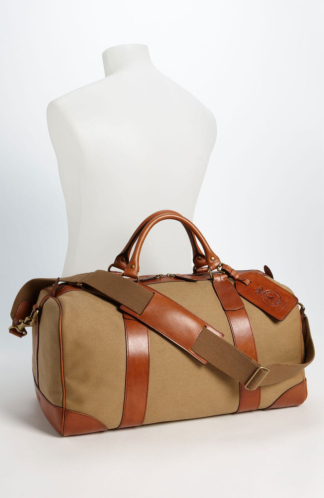 Polo Ralph Lauren Canvas Gym Bag, Alternate, color, 