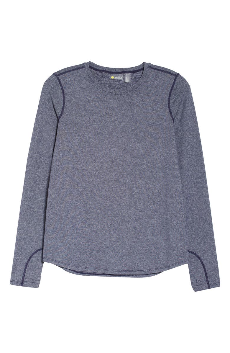 Zella Gen Long Sleeve Performance T-Shirt, Alternate, color,