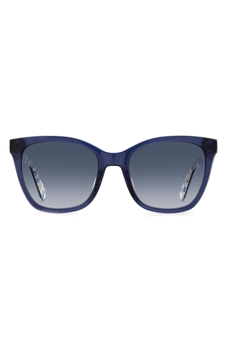 Kate Spade New York desis 55mm cat eye sunglasses, Main, color, Blue