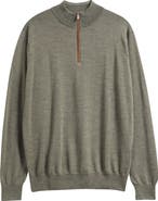 Peter Millar Autumn Crest Merino Wool Blend Quarter Zip Sweater