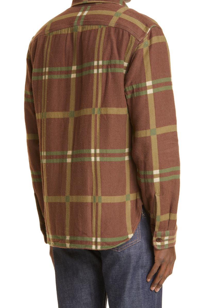 Double RL Matlock Plaid Jacquard Cotton Button-Up Work Shirt, Alternate, color, 