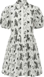 The Lulo Project The Sundown Print Puff Sleeve Dress
