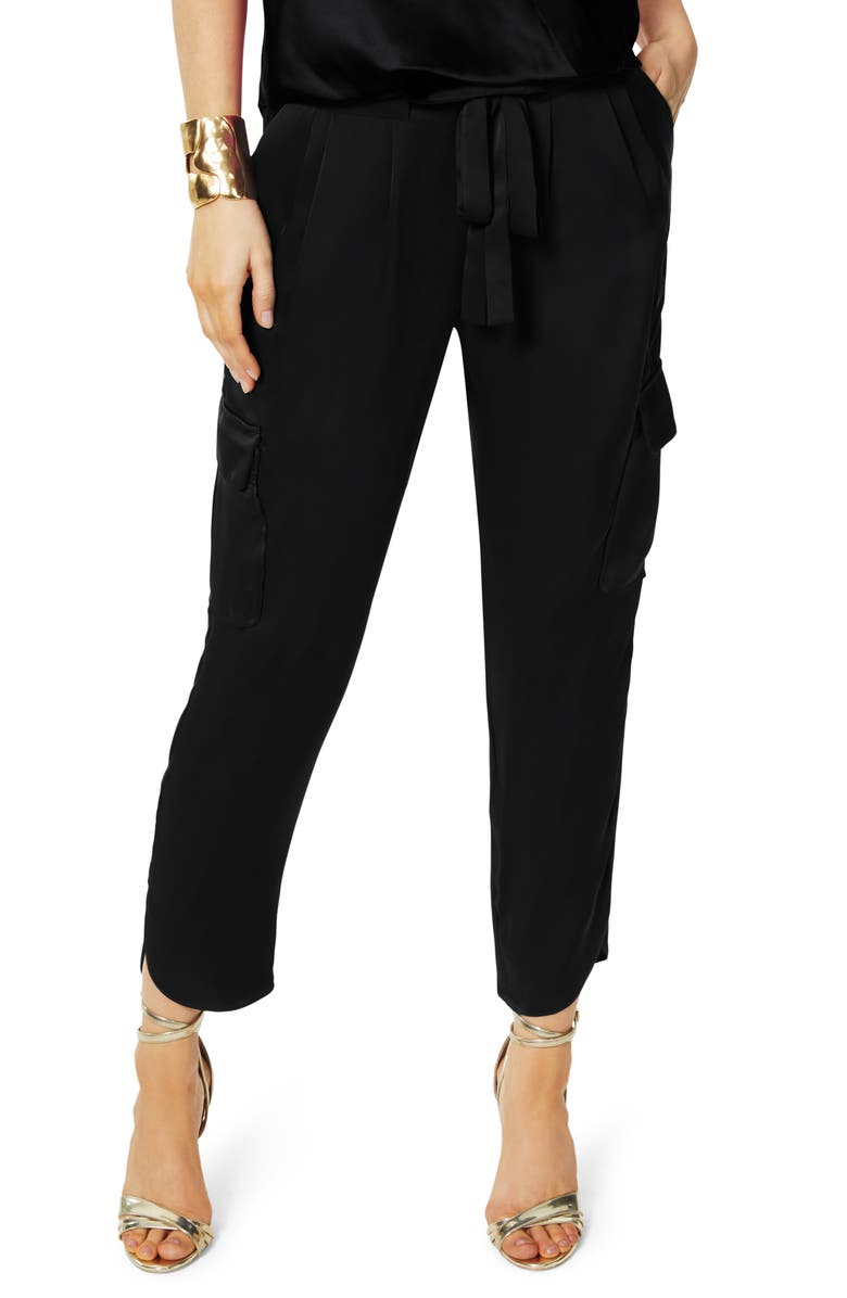 Ramy Brook Allyn Satin Cargo Pants, Main, color, 