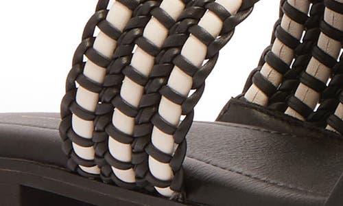 Frankie4 Sloane Slide Sandal In Black Weave
