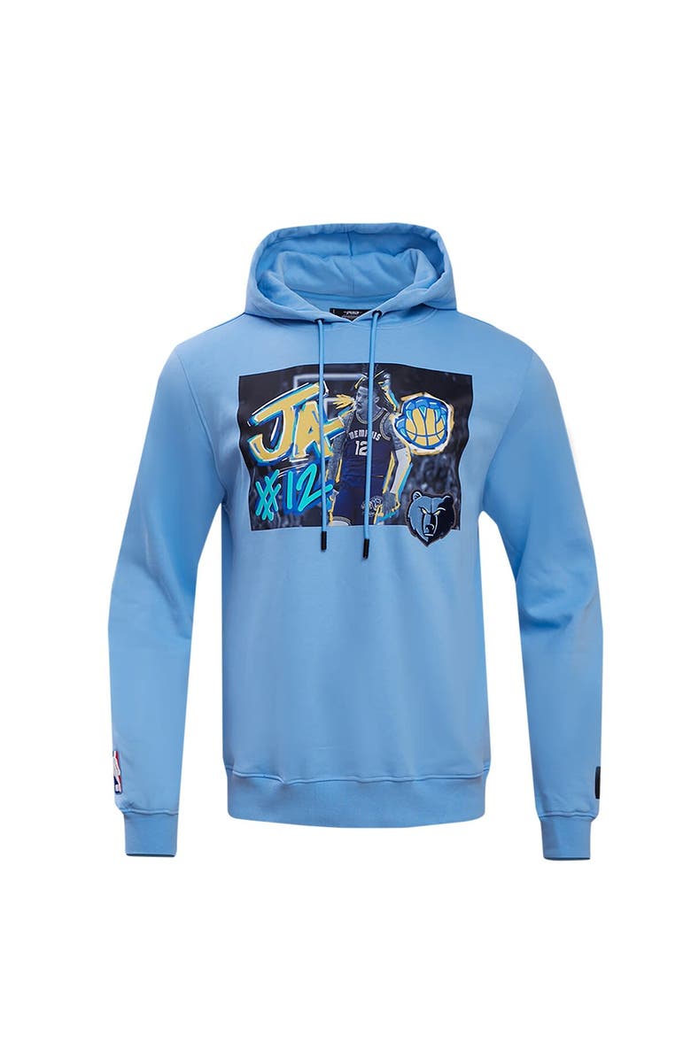 PRO STANDARD Men's Pro Standard Ja Morant Light Blue Memphis Grizzlies Player Yearbook Pullover Hoodie, Alternate, color,