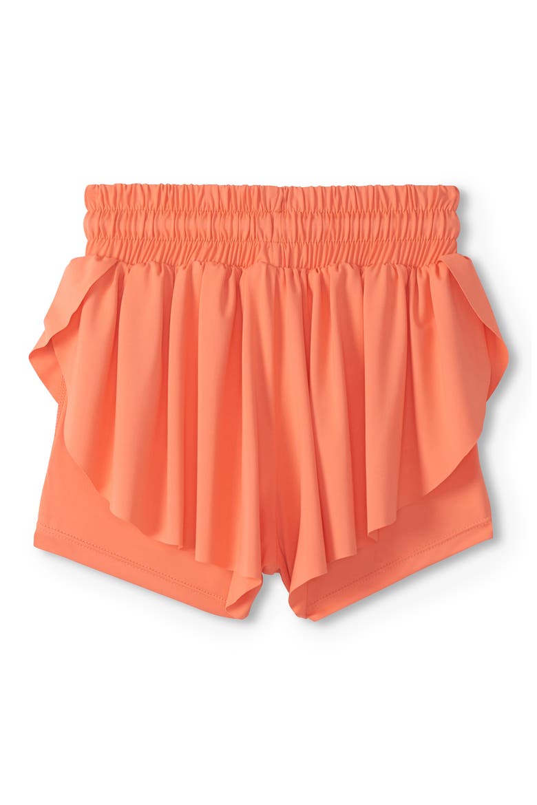 Kids' Fusion Coral Running Shorts, Alternate, color, ORANGE