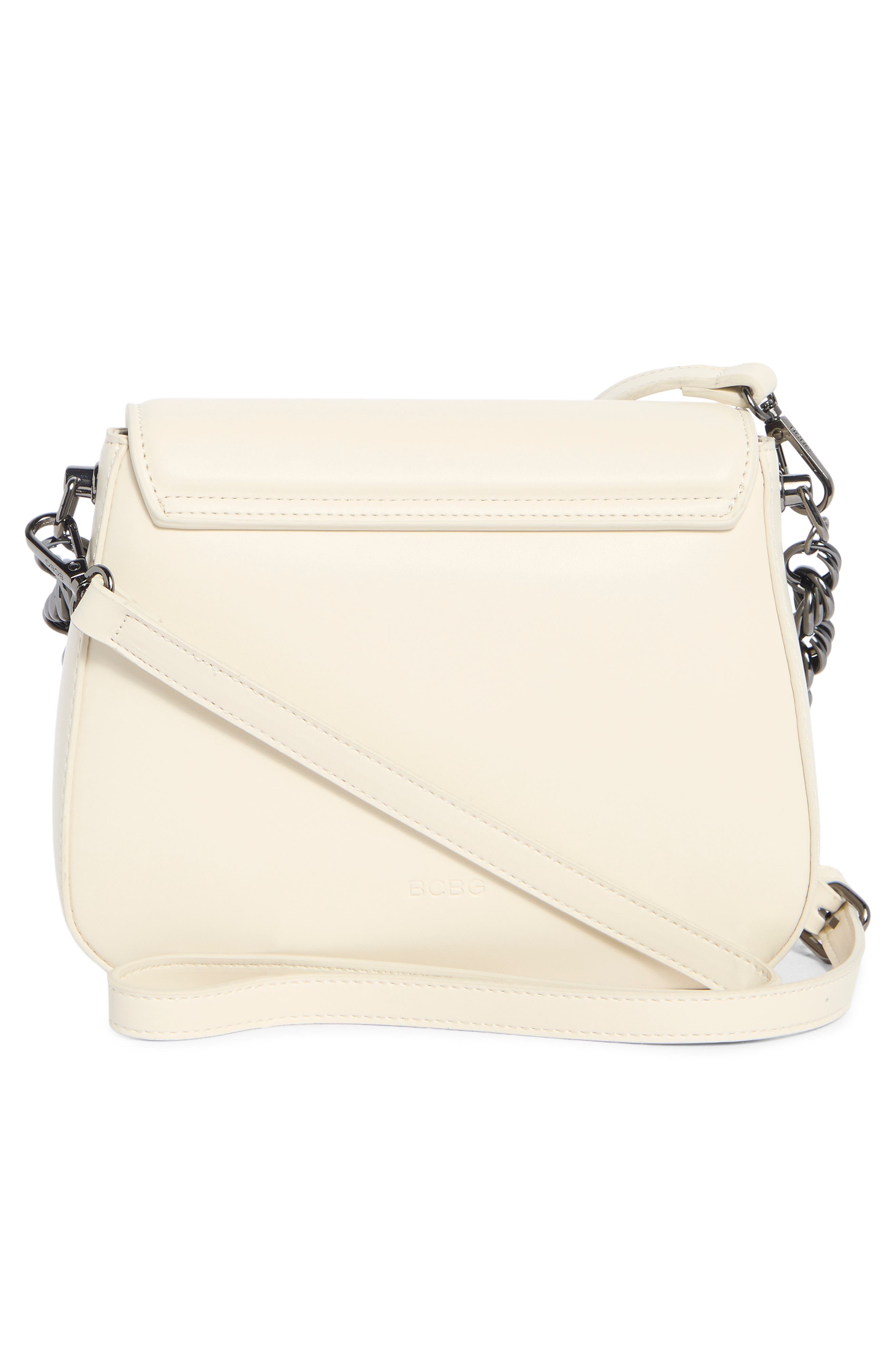 BCBG Twisted Top Handle Saddle Bag, Alternate, color, Cloud