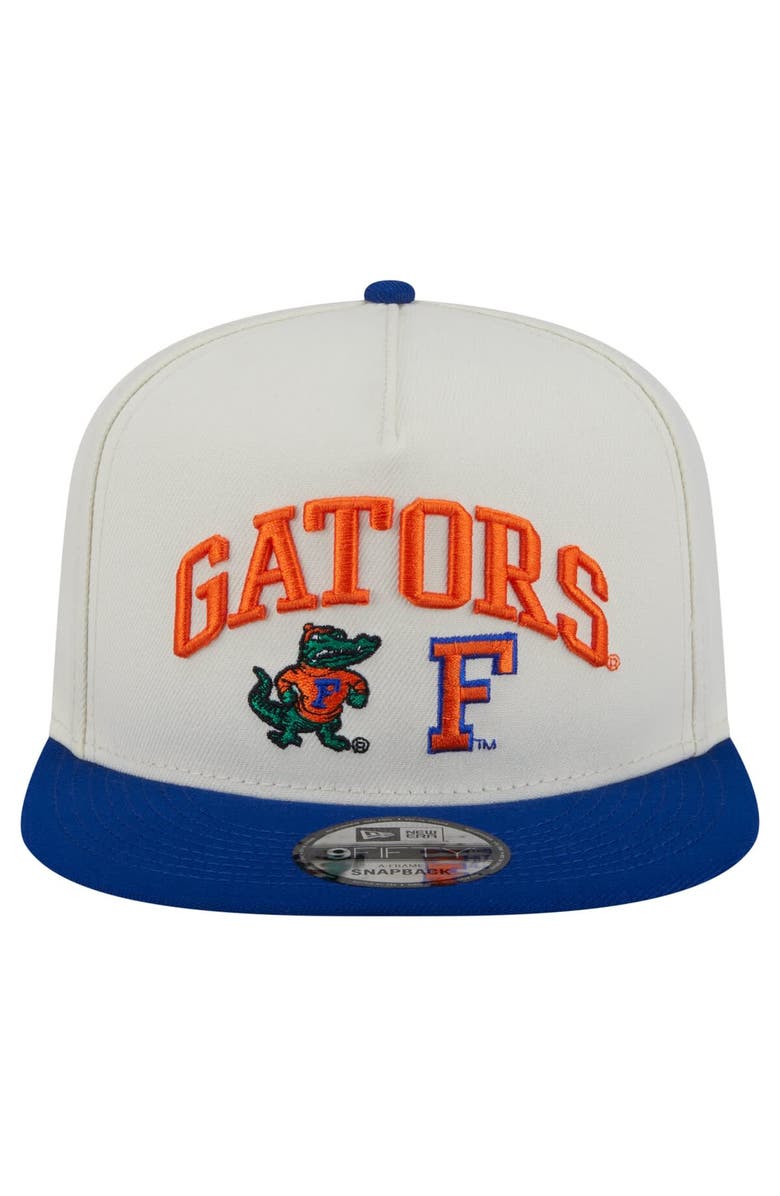 New Era Men's New Era White Florida Gators Collegiate 9FIFTY A-Frame Snapback Hat, Alternate, color, White