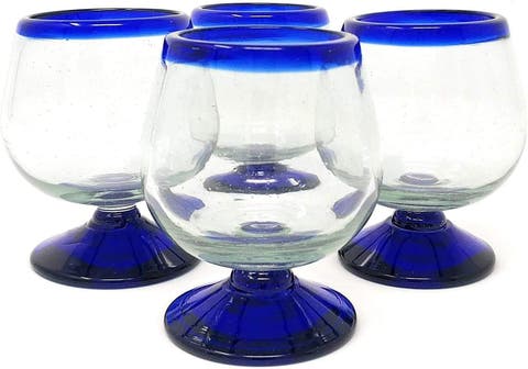 Rim Cognac Snifter Tequila Glasses - Set of 4