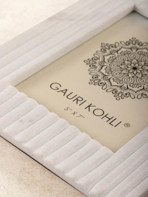 Gauri Kohli Radio Marble Picture Frame In White