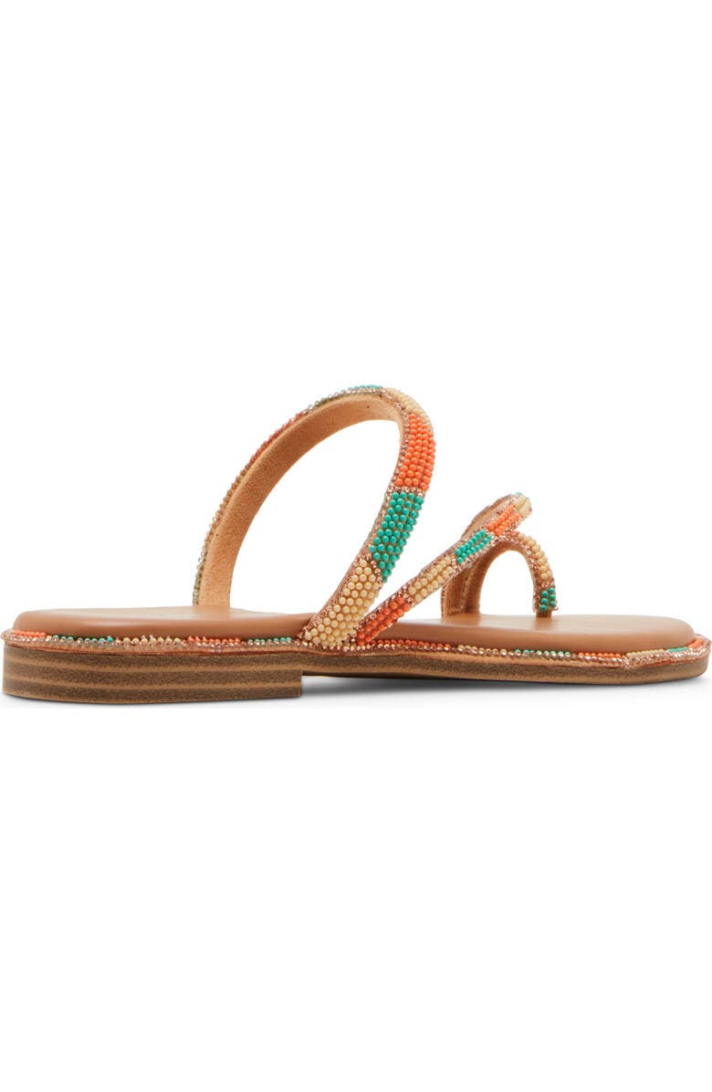 Madden Girl Spotlight Toe Loop Sandal, Alternate, color, Turquiose Multi