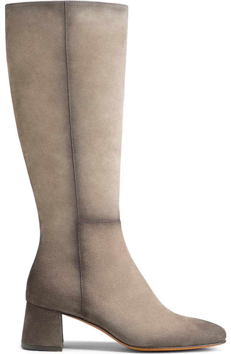 Magnanni Loni Block Heel Boot, Alternate, color, Grey Suede