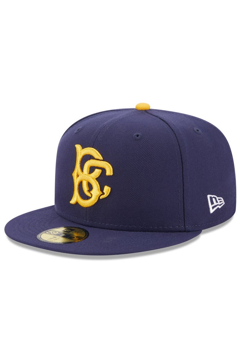 Men's New Era Navy Brooklyn Cyclones Authentic Collection Alternate Logo 59FIFTY Fitted Hat, Main, color, Navy