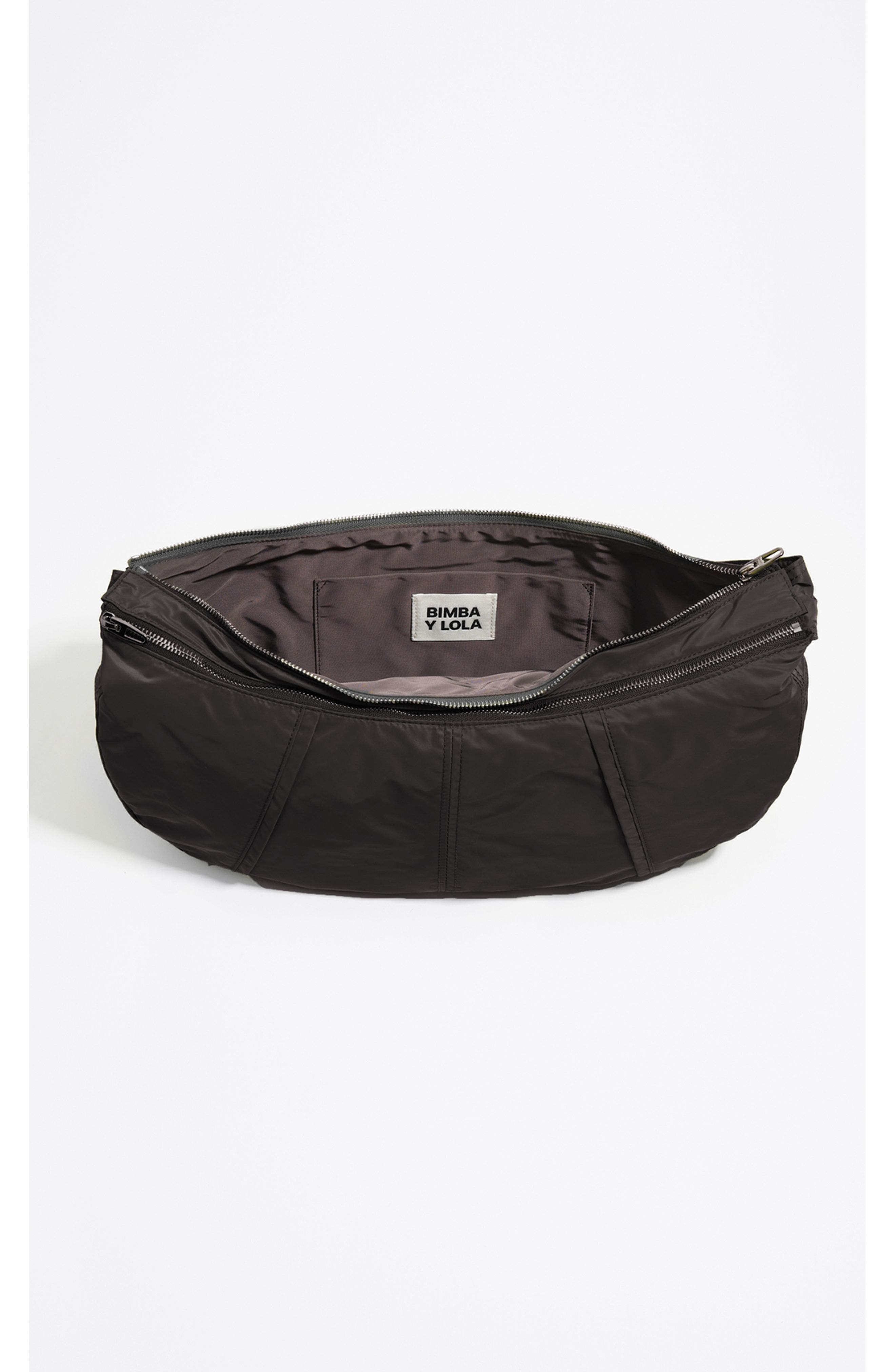 Bimba y Lola Large Moon Bag, Alternate, color, Charcoal