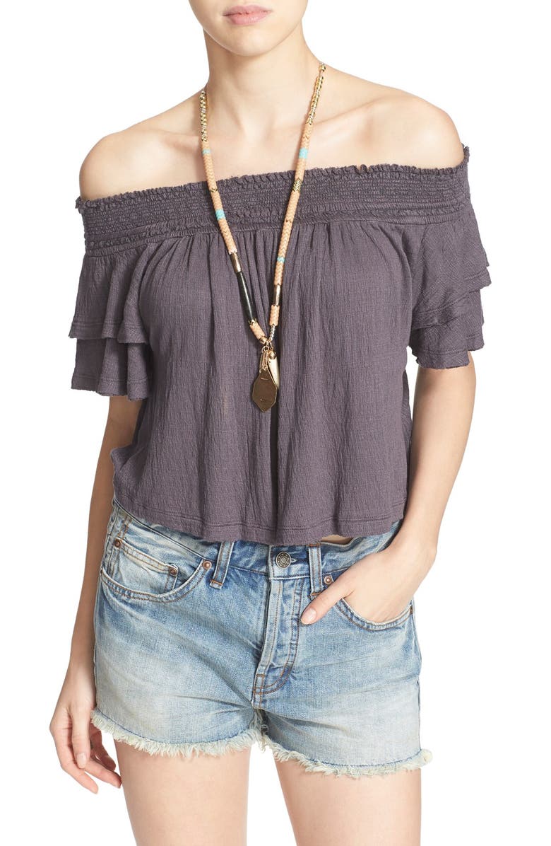 Free People 'Santorini' Off the Shoulder Top, Main, color, 