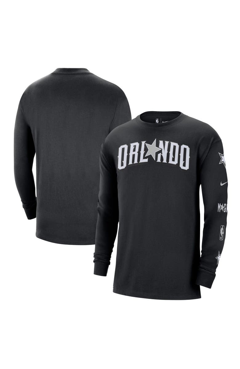 Nike Men's Nike Black Orlando Magic 2023/24 City Edition Max90 Expressive Long Sleeve T-Shirt, Alternate, color,
