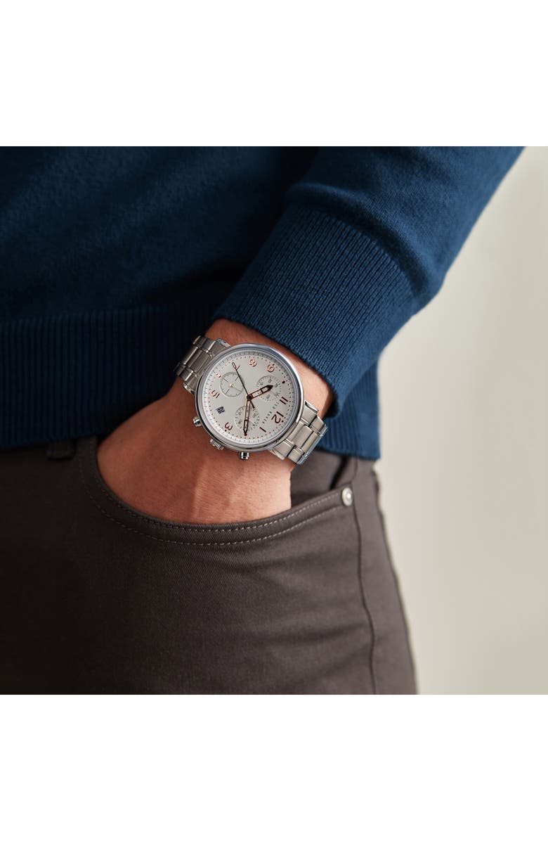 Ted Baker London Mimosaa Chronograph Bracelet Watch, 41mm, Alternate, color, Silver