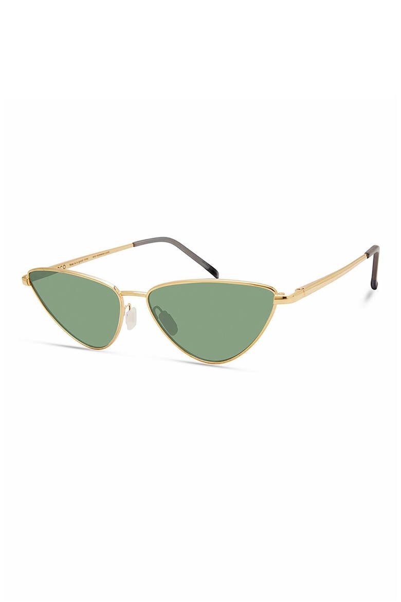 Naxos 56mm Polarized Cat Eye Sunglasses, Alternate, color, YELLOW GOLD