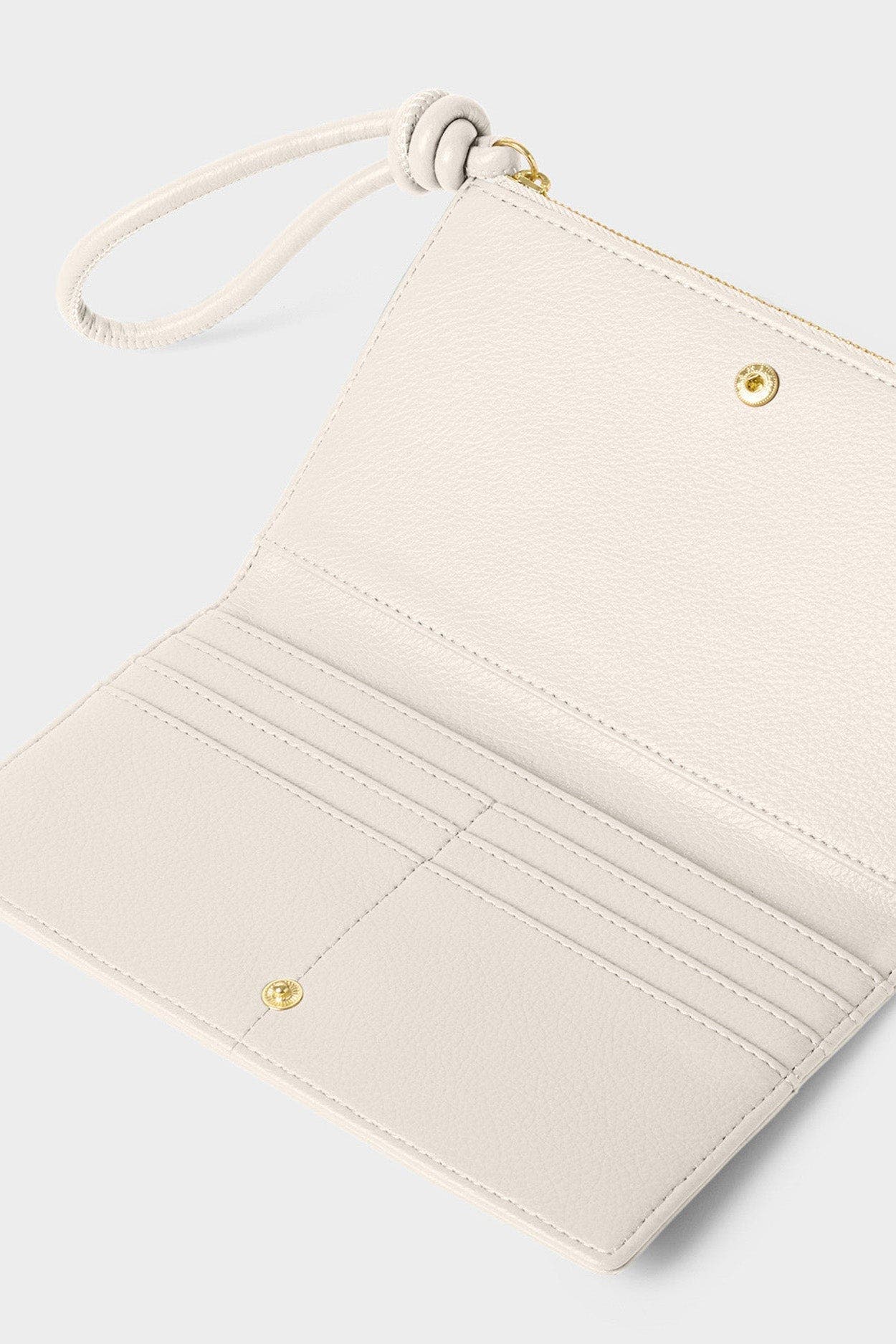 Asha Fold-Out Wristlet, Alternate, color, Off-White