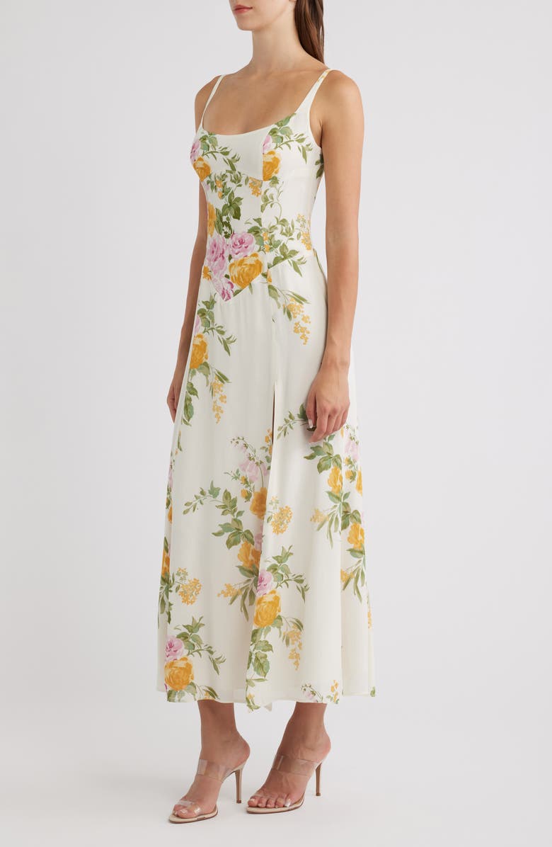Reformation Ailany Floral Print Sundress, Alternate, color, Rose Perfume