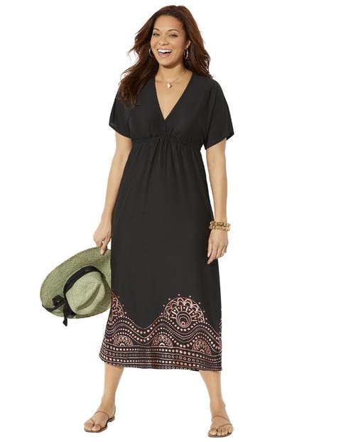 Kate V-Neck Cover Up Maxi Dress