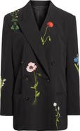 Stella McCartney Flower Embroidery Wool Jacket