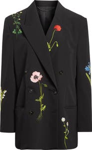 Stella McCartney Flower Embroidery Wool Jacket