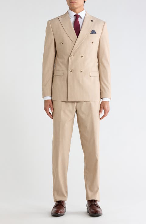 Pinstripe Double Breasted Suit